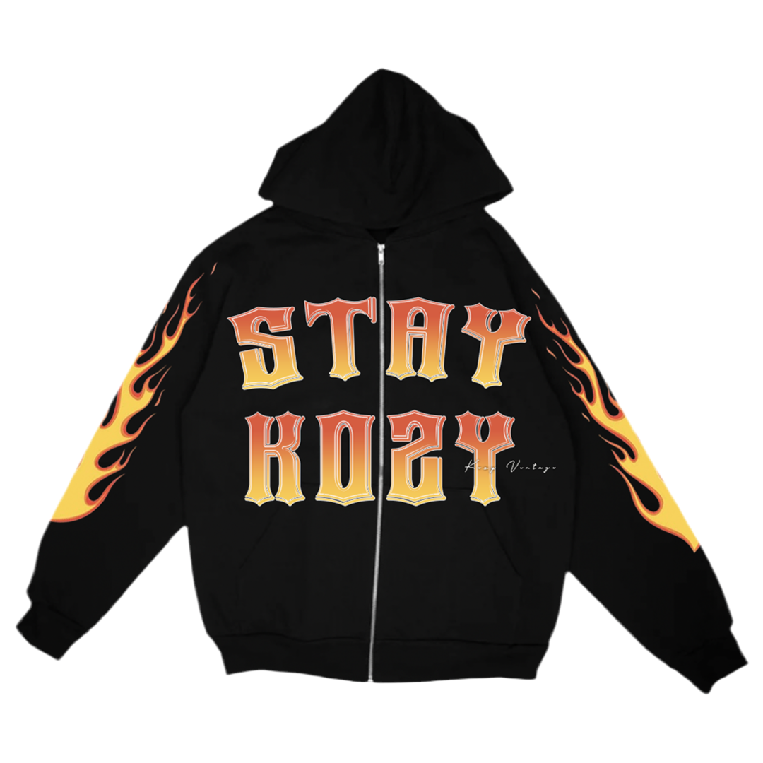 Stay Kozy Flames jacket