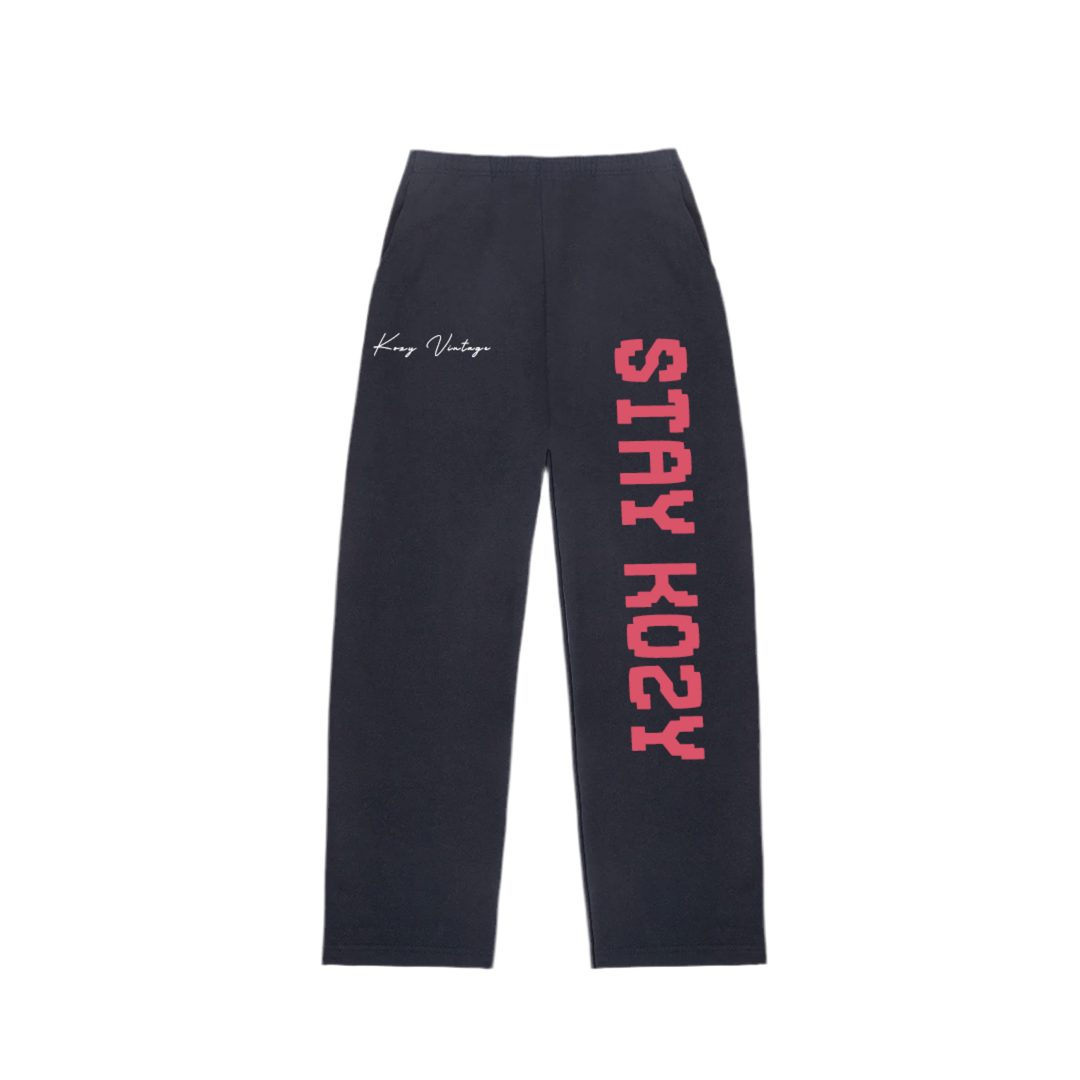 Stay Kozy Navy with Strawberry sweatpant