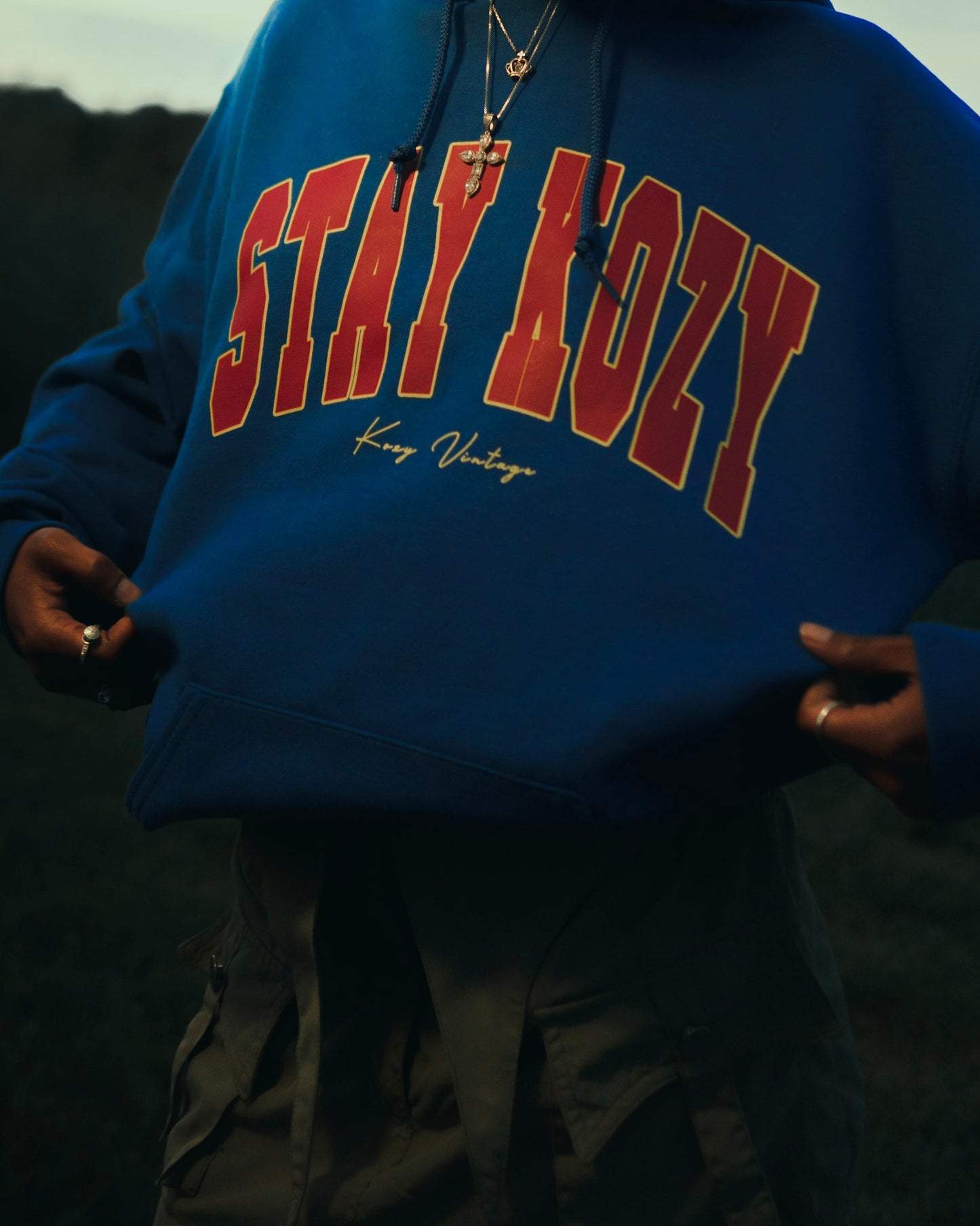 Stay Kozy Blue hoodie