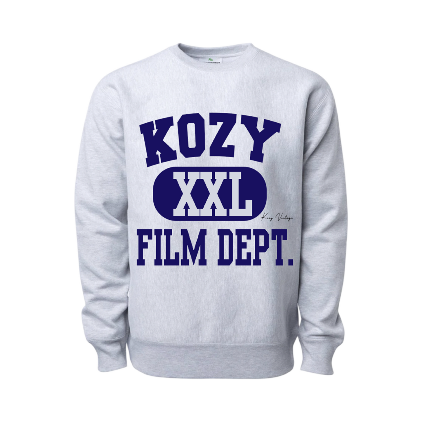 Kozy Film Dept. Crewneck: Navy Blue