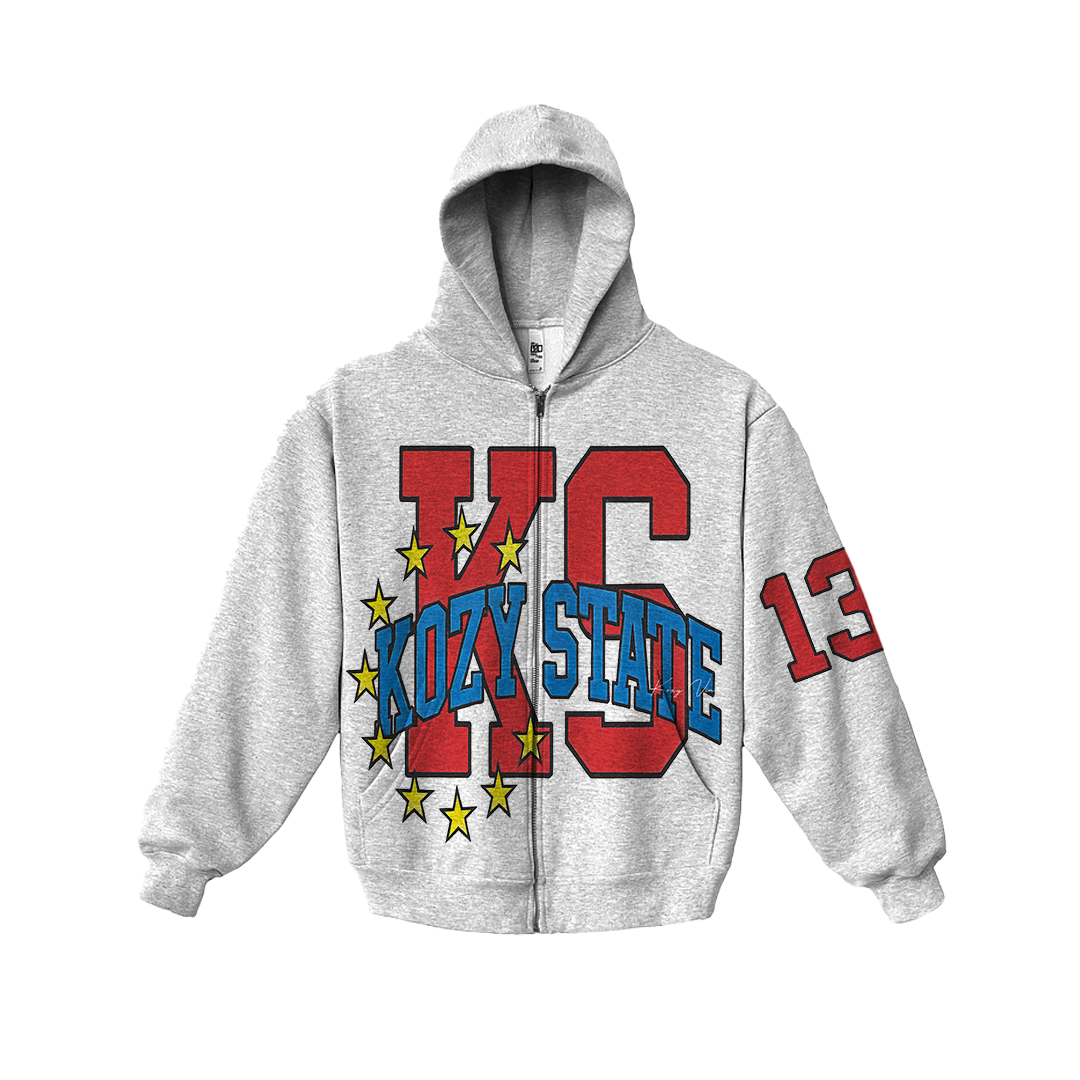 Kozy State Zip Up Hoodie