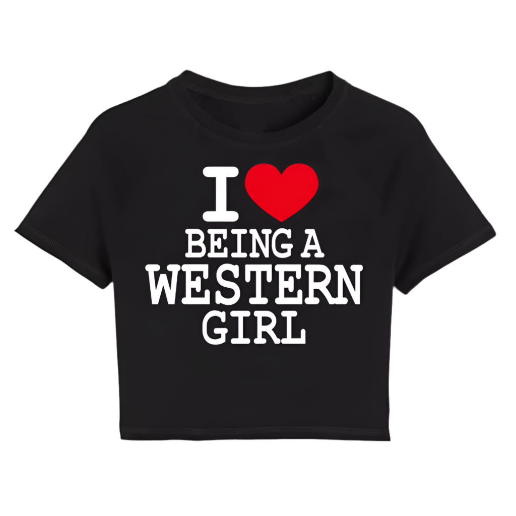 Western Girl Crop Top Tee