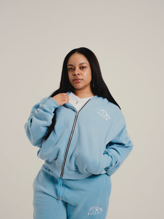 Periwinkle Zip-Up Jacket