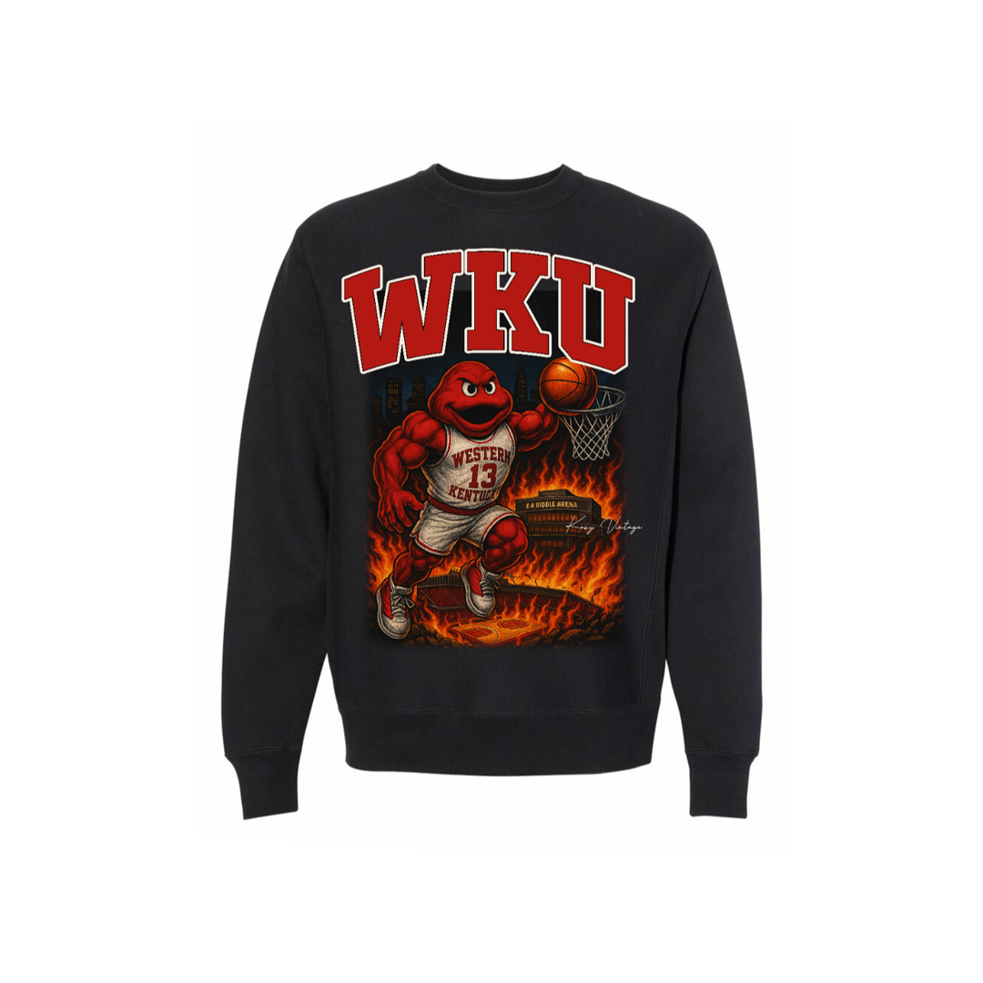 Big Red Basketball Crewneck